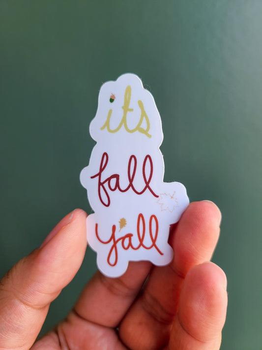 Fall, Y’all Sticker